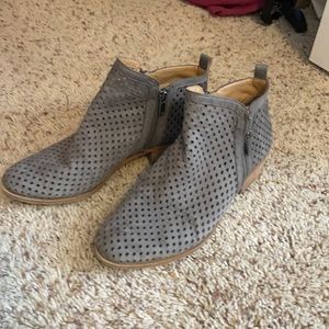 Lucky Brand - Perforated Suede Booties